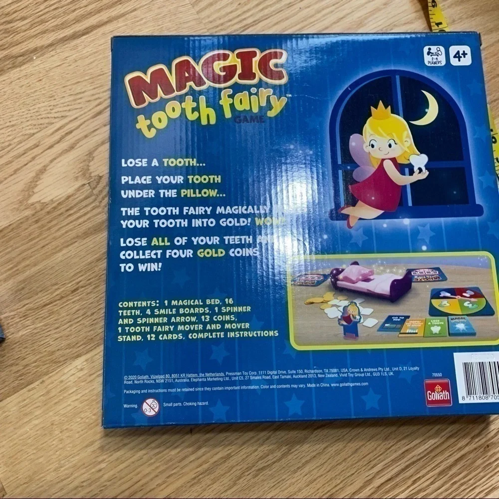 Magic Tooth Fairy Board Game NWT Kids Toy Christmas Gift